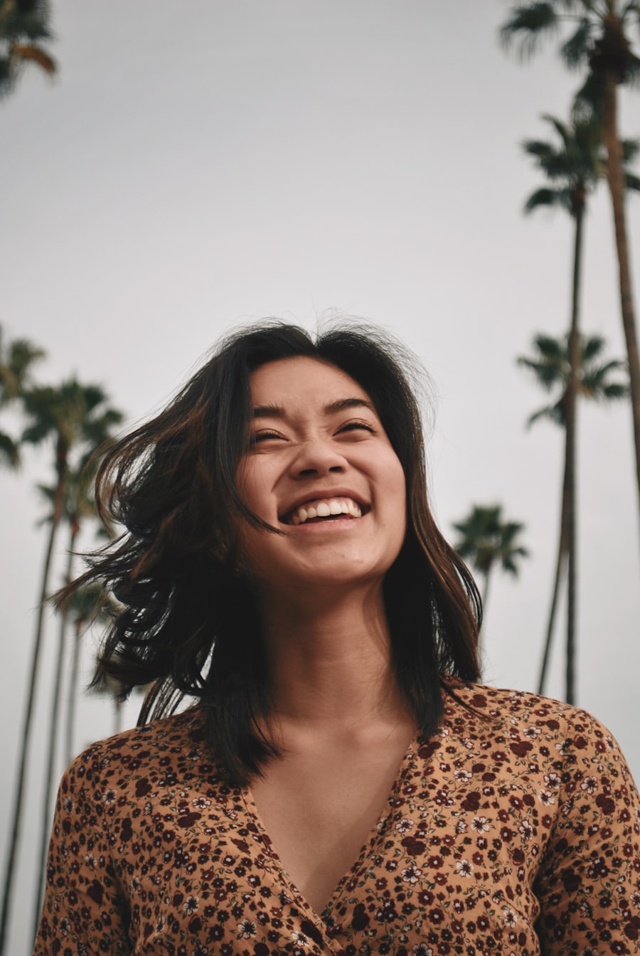 A Lucent Reserve customer outdoors, smiling